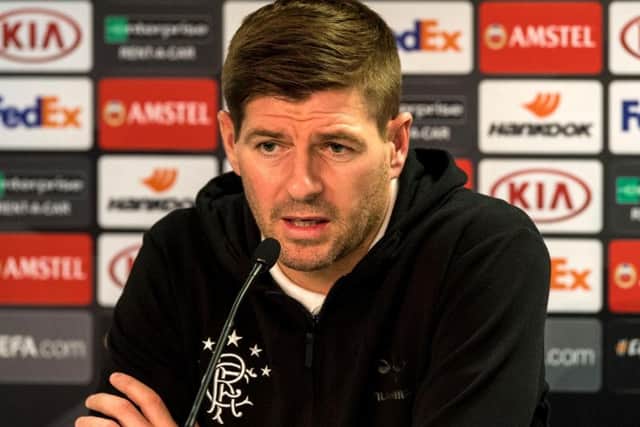 Steven Gerrard has outlined Rangers' transfer plans for the remainder of the season. Picture: SNS