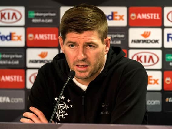 Steven Gerrard has outlined Rangers' transfer plans for the remainder of the season. Picture: SNS