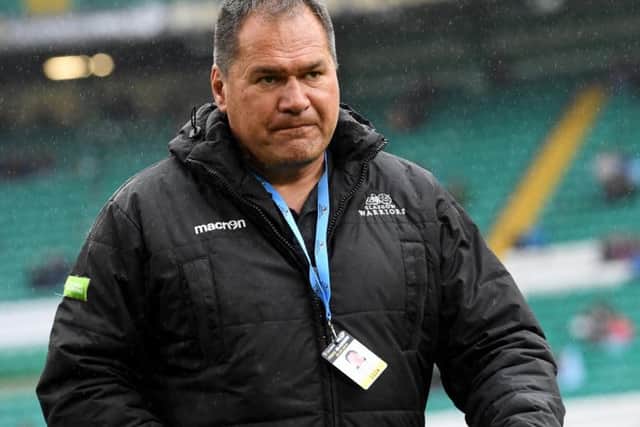 Glasgow Warriors head coach Dave Rennie.