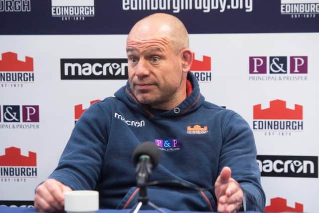 Edinburgh head coach Richard Cockerill.