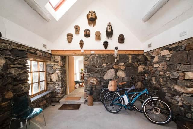 The bike and boot room at the bothy. PIC: The Linda Norgrove Foundation.