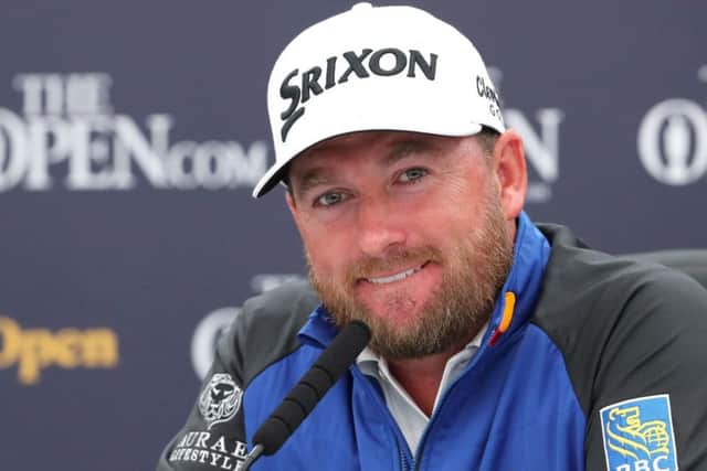 Northern Ireland's Graeme McDowell talks to the media at Royal Portrush. Picture: Niall Carson/PA Wire