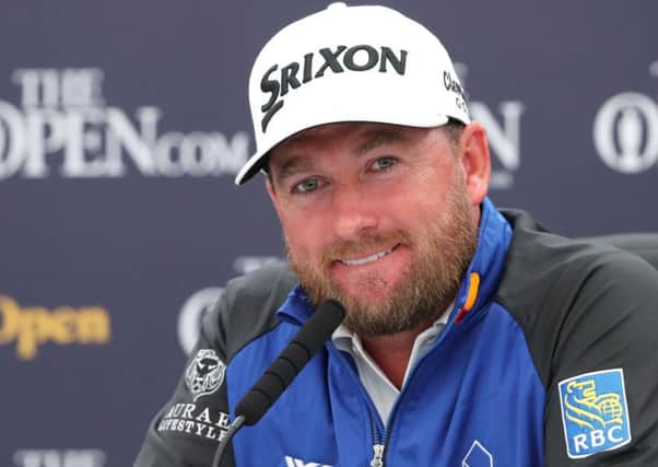 Northern Ireland's Graeme McDowell talks to the media at Royal Portrush. Picture: Niall Carson/PA Wire