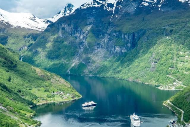 Cruising fjords such as Geiranger gives amazing vistas of Norway's landscapes