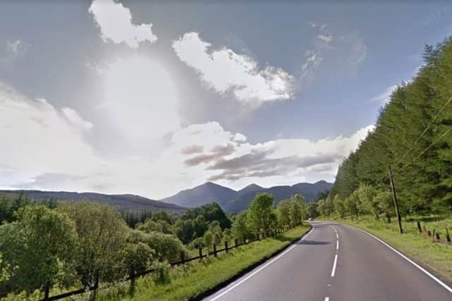 A82 Road from Tyndrum towards Crianlarich