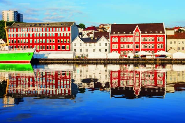 Stavanger waterfront is lined with bars and restaurants specialising in seafood