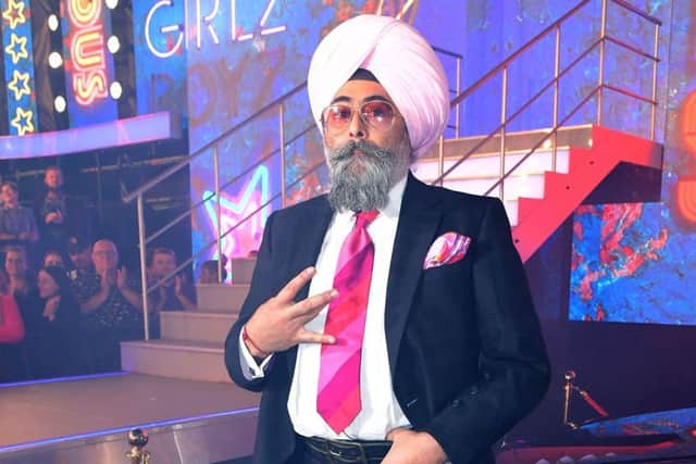 Hardeep Singh Kohli enters the house during the Celebrity Big Brother Launch Night. Picture: Ian West/PA Wire