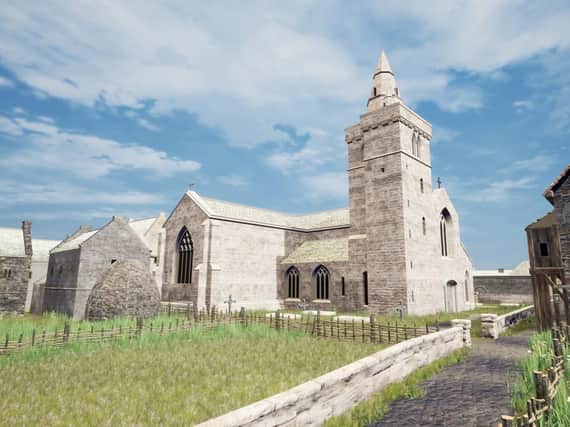 How Holy Trinity Church would have looked. Picture: University of St Andrews