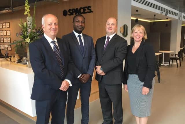 From left: Edge Testing's David Singleton, regional manager; Justin Brown, service delivery manager; Alex Griffin, business development manager; and Sharon Hamilton, managing director. Picture: Contributed