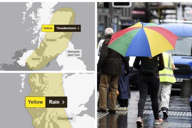 A number of weather warnings have been issued over the coming days for large parts of Scotland