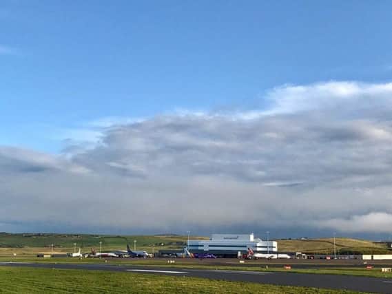 Inverness Airport will be shut to air traffic on Sunday, before Sumburgh (pictured) and Kirkwall Airports close on Monday.