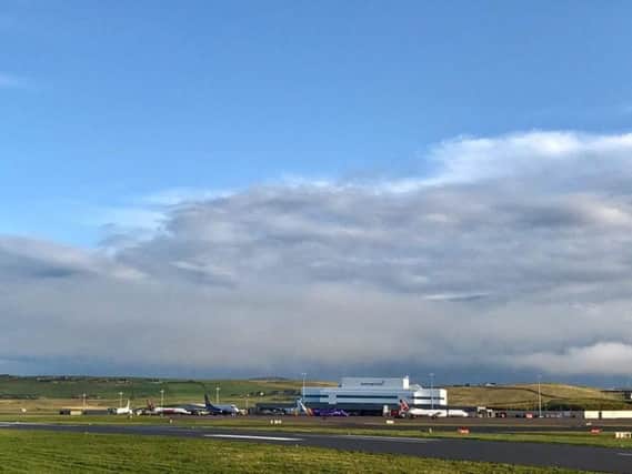 Inverness Airport will be shut to air traffic on Sunday, before Sumburgh (pictured) and Kirkwall Airports close on Monday.
