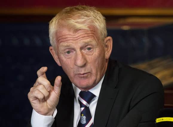 Gordon Strachan was unveiled as Dundee's technical director at Dens Park. Picture: Ross MacDonald/SNS