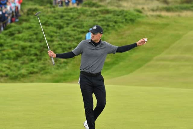 Jordan Spieth on the 11th green during the second round of the Open Championship at Royal Portrush. Picture: AFP/Getty