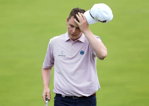 Bob MacIntyre exchanged angry words with his playing partner, Kyle Stanley. Picture: David Davies/PA Wire