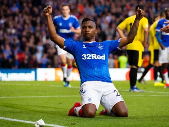 Rangers striker Alfredo Morelos.