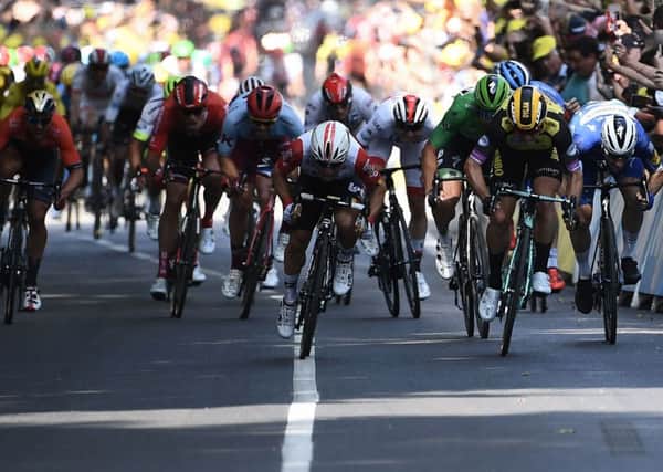 Who could have predicted Caleb Ewan's stage win?  Picture: AFP/Getty Images