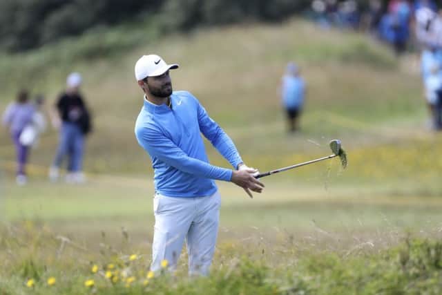 Kyle Stanley failed to shout fore but was unrepentant. Picture: Peter Morrison/AP