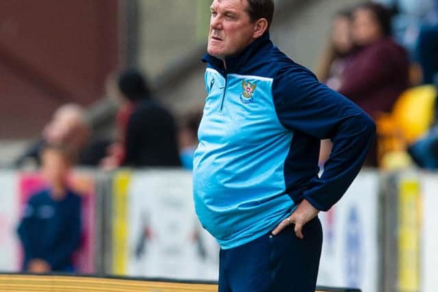 St Johnstone boss Tommy Wright cuts a dejected figure on the touchline as Ross County take the three points at McDiarmid Park