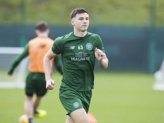 Kieran Tierney is continuing to build his fitness. Picture: SNS