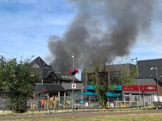 A major fire has broken out at a shopping mall in Walthamstow. Picture: PA