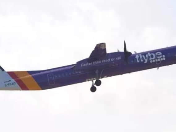 The Flybe flight was diverted to Birmingham after experiencing a suspected technical fault in mid-air. Picture: Contributed