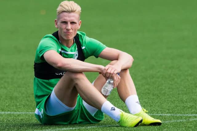 Hibs striker Oli Shaw.