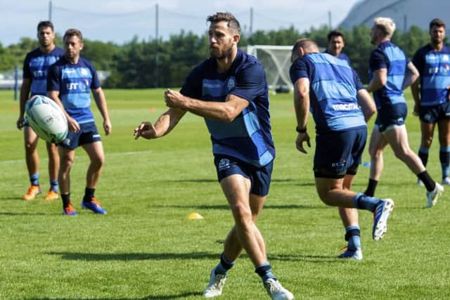 Tommy Seymour is determined to play a prominent role in the World Cup warm-up matches against France and Georgia in order to push his claim for a place in the final squad of 31 players. Picture: SNS/SRU.