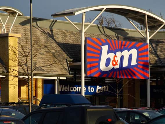 B&M recorded 'strong' sales growth in the second quarter. Picture: Scott Louden