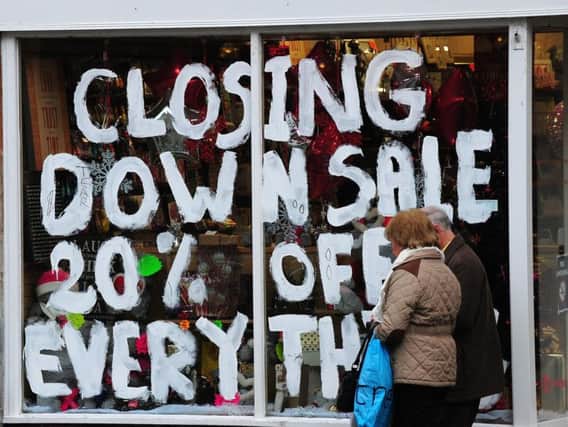 Business insolvencies fell in the three months to June, in contrast with rising levels of personal bankruptcy. Picture: Rui Vieira