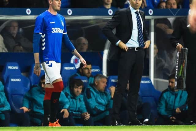 Steven Gerrard has had his say on Kyle Lafferty's exit from Rangers. Picture: SNS