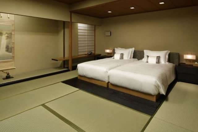 Traditional ryokan style accommodation is available at Takanawa Hanakohro , a hotel within a hotel, at the Grand Prince Hotel