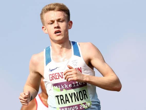 Luke Traynor competing at the IAAF World Cross County Championships in Aarhus