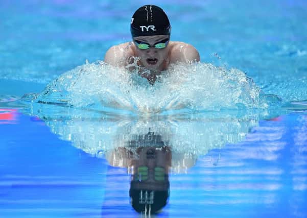 Ross Murdoch said his performance was just not good enough after he went out in the 200m breaststroke semi-finals. Picture: Ed Jones/AFP/Getty