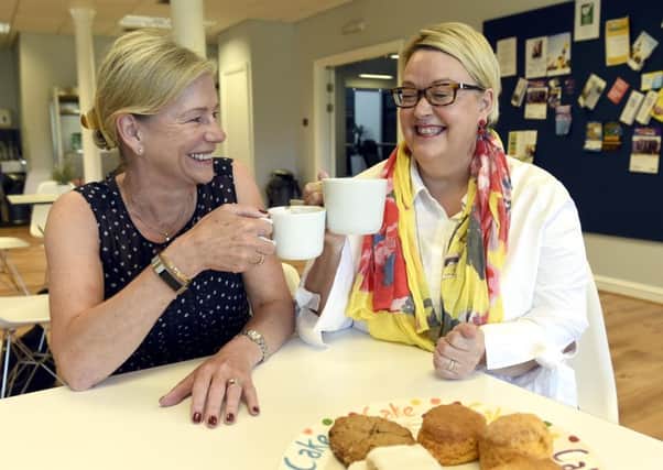 Christine McLintock, chair of Cruse Scotland, and Audrey Holligan, Step by Step coordinator. Picture: TSPL