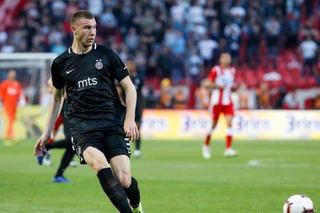 Strahinja Pavlovic in action for Partizan Belgrade.