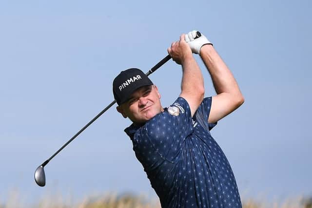 Three under for the last eight holes was Paul Lawrie's best finish since his foot injury. Picture: Getty.