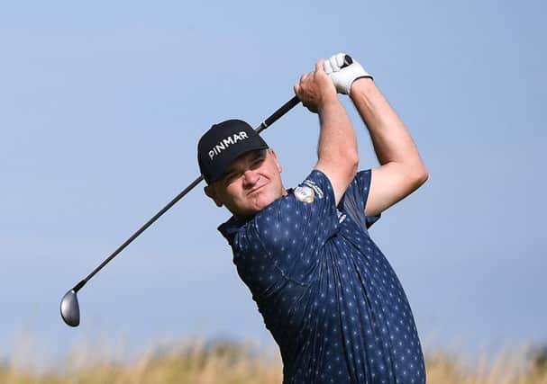 Three under for the last eight holes was Paul Lawrie's best finish since his foot injury. Picture: Getty.