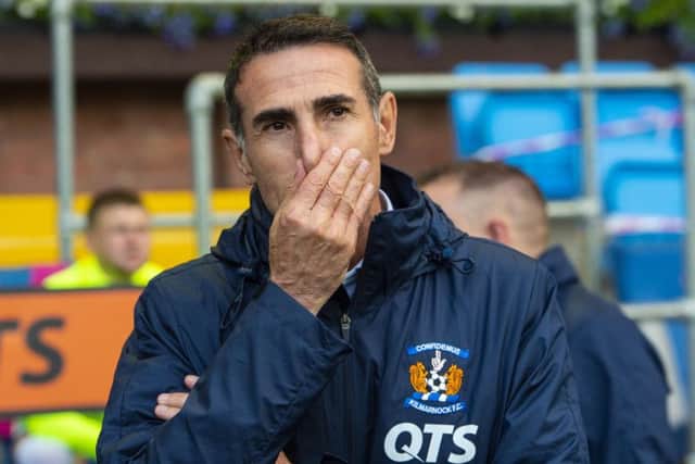 Kilmarnock manager Angelo Alessio looks on as his side are dumped out the Europa League by Connah's Quay Nomads. Picture: Ross MacDonald/SNS