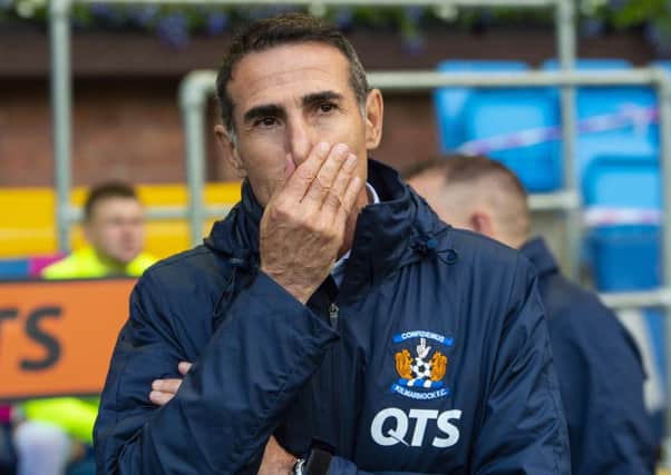 Kilmarnock manager Angelo Alessio looks on as his side are dumped out the Europa League by Connah's Quay Nomads. Picture: Ross MacDonald/SNS