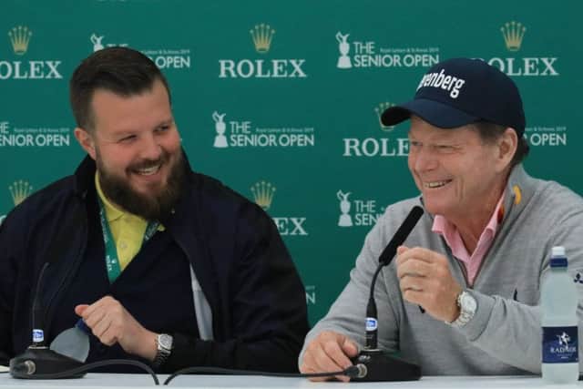 Tom Watson announces his retirement at Royal Lytham & St Annes. Photo by Phil Inglis/Getty Images