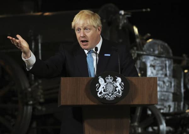 Boris Johnson speaks at the Science and Industry Museum
in Manchester.
Picture:
Rui Vieira/PA