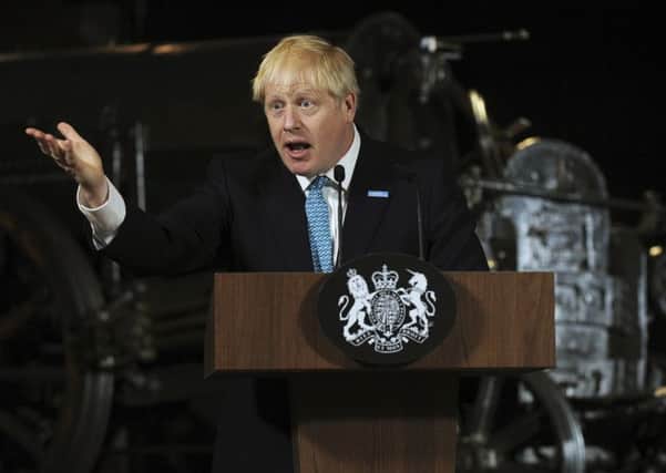 Boris Johnson speaks at the Science and Industry Museum 
in Manchester.
 Picture: 
Rui Vieira/PA
