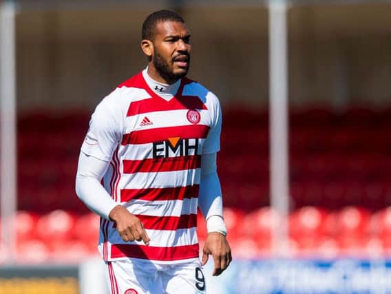Marios Ogkmpoe netted the winner for Accies.