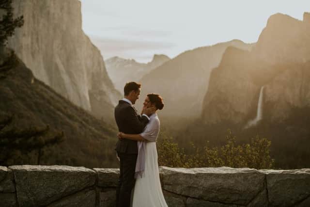 In April 2018 they tied the knot in Yosemite in front of their parents and two friends from the UK. Picture: SWNS
