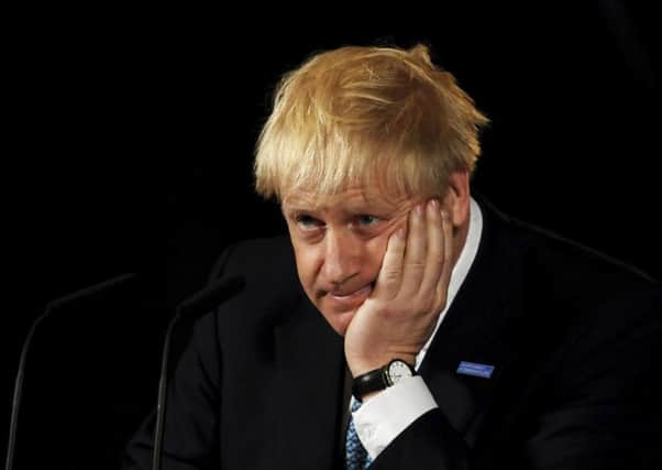 Boris Johnson during a speech on domestic priorities at the Science and Industry Museum in Manchester. Picture: Getty Images