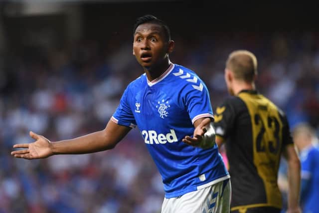 Alfredo Morelos has been urged to declare his commitment to Rangers. Picture: SNS Group
