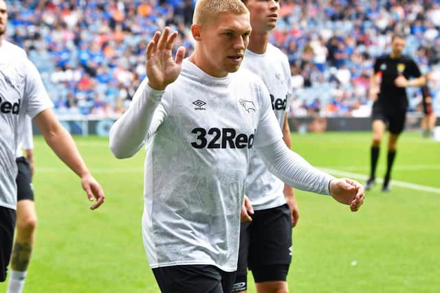 Steven Gerrard has set tongues wagging after commenting on Derby's ex-Rangers striker Martyn Waghorn with fans wondering if the Gers are keen on the striker. (Various)