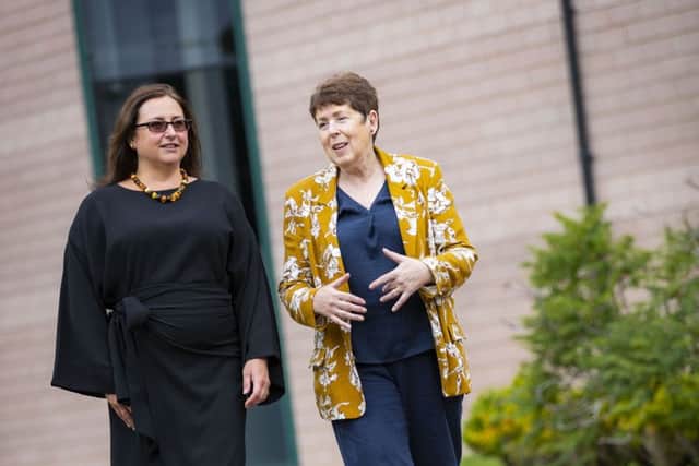 Jane Morrison-Ross (left) will take the reins from Polly Purvis (right) at the digital trade body. Picture: Roddy Scott Photography.