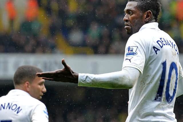Emmanuel Adebayor linked with Celtic move.